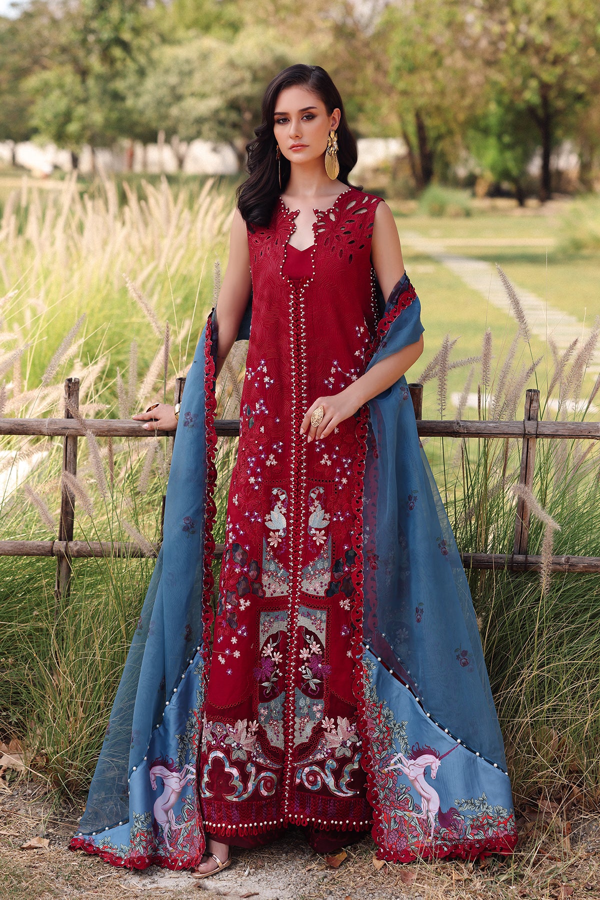 lawn embroidery dress